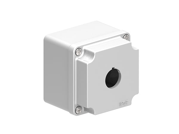 LOVATO - LOVLPZM1A8 PULSANTIERA METALLICA GRIGIA AD 1 FORO