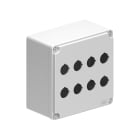 LOVATO - LOVLPZM8CA8 PULSANTIERA METALLICA GRIGIA 2X4 FORI