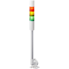 PATLITE EUROPE GMBH - PMHLR4-302QJBW-RYG Modulo base, argento, 24 VCC, 40 mm, paletto con staffa angolare a L, cavo, IP65
