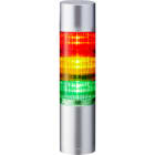 PATLITE EUROPE GMBH - PMHLR6-302WJBU-RYG Torretta segnalazione, argento, 3 moduli, 24VDC, 60mm, montaggio diretto, cavo