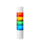 PATLITE EUROPE GMBH - PMHLR6-402WJBW-RYGB Torretta di segnalazione, nera, 3 moduli, 24 V DC, 60mm, M30, conn.M12,5pin,buzzer