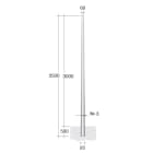 LINEA LIGHT (ILED) - ILD99166 PALO RASTREMATO SP3 HFT5MT ZINCATO
