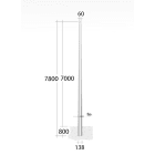 LINEA LIGHT (ILED) - ILD98154 PALO CONIC.DA LAMIER.SP3 HFT7MT ZIN