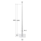 LINEA LIGHT (ILED) - ILD98155 PALO CONIC.DA LAMIER.SP3 HFT8MT ZIN