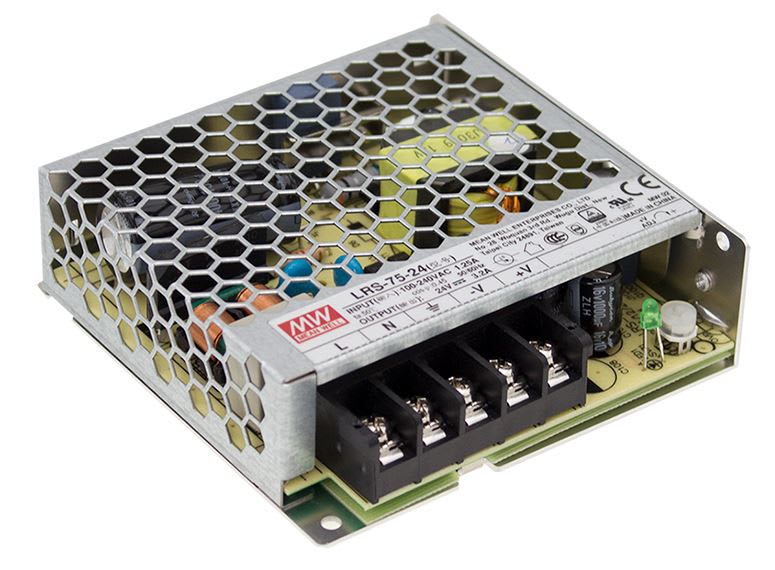 DIGIMAX SRL - DIXLRS-75-5 ALIMENTATORE AC/DC 5V 75W ULTRA COMPATTO