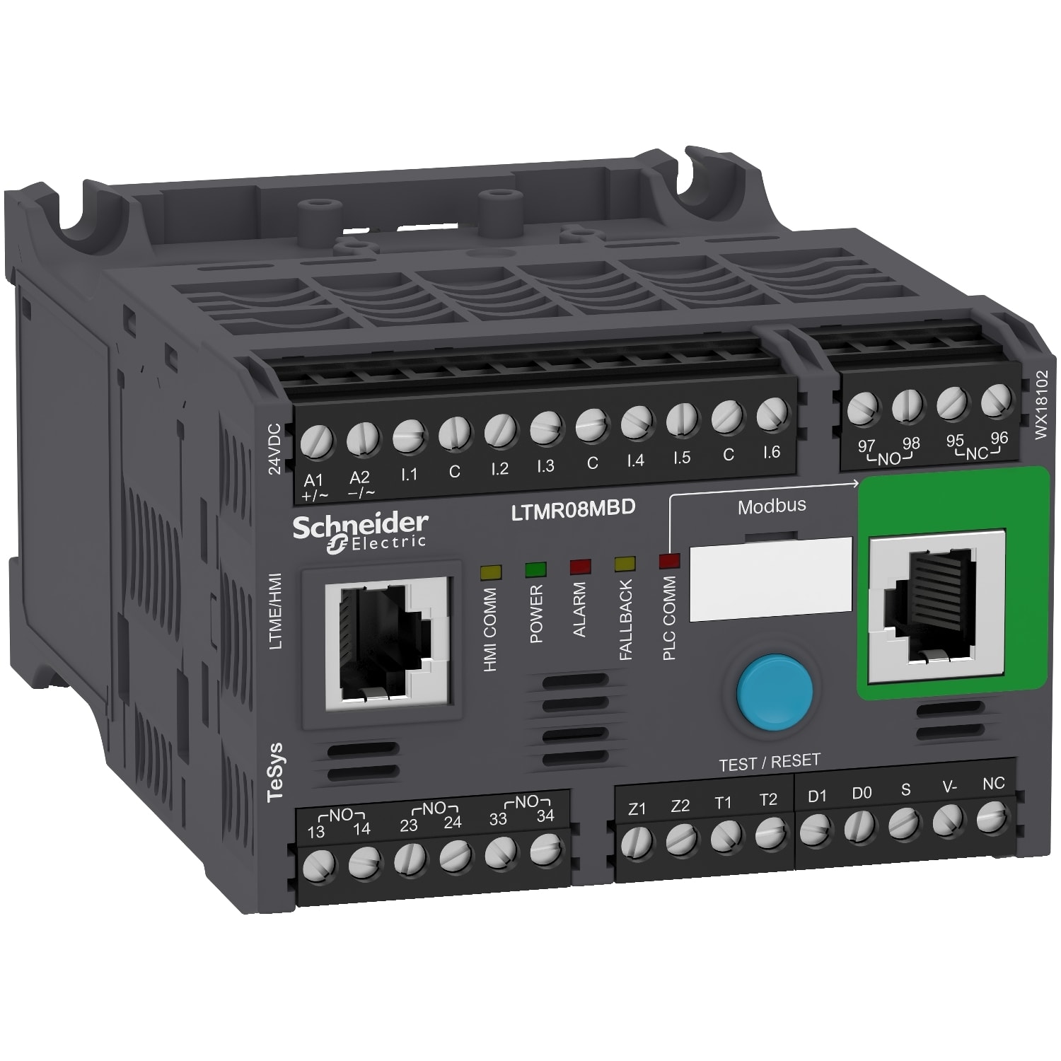 SCHNEIDER ELECTRIC - SNRLTMR08MBD Controllore per motori LTMR TeSys T - 24 Vcc 8 A per Modbus