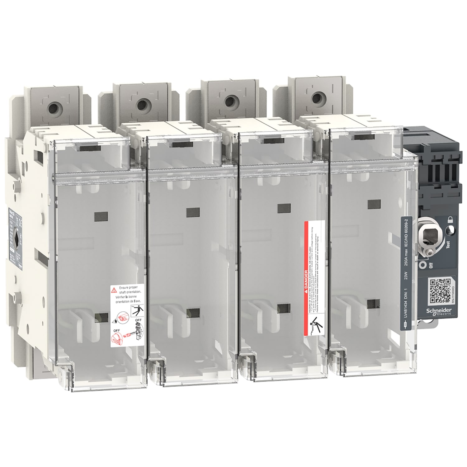 SCHNEIDER ELECTRIC - SNRLV481434 FUPACTGS DIN250/1 4P MAN. FRONT/LAT