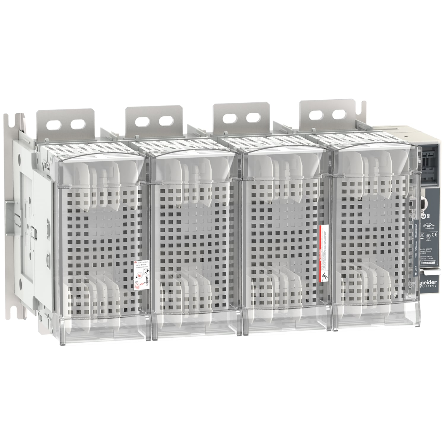 SCHNEIDER ELECTRIC - SNRLV481474 FuPactGS DIN1250/4 4P man. front/lat