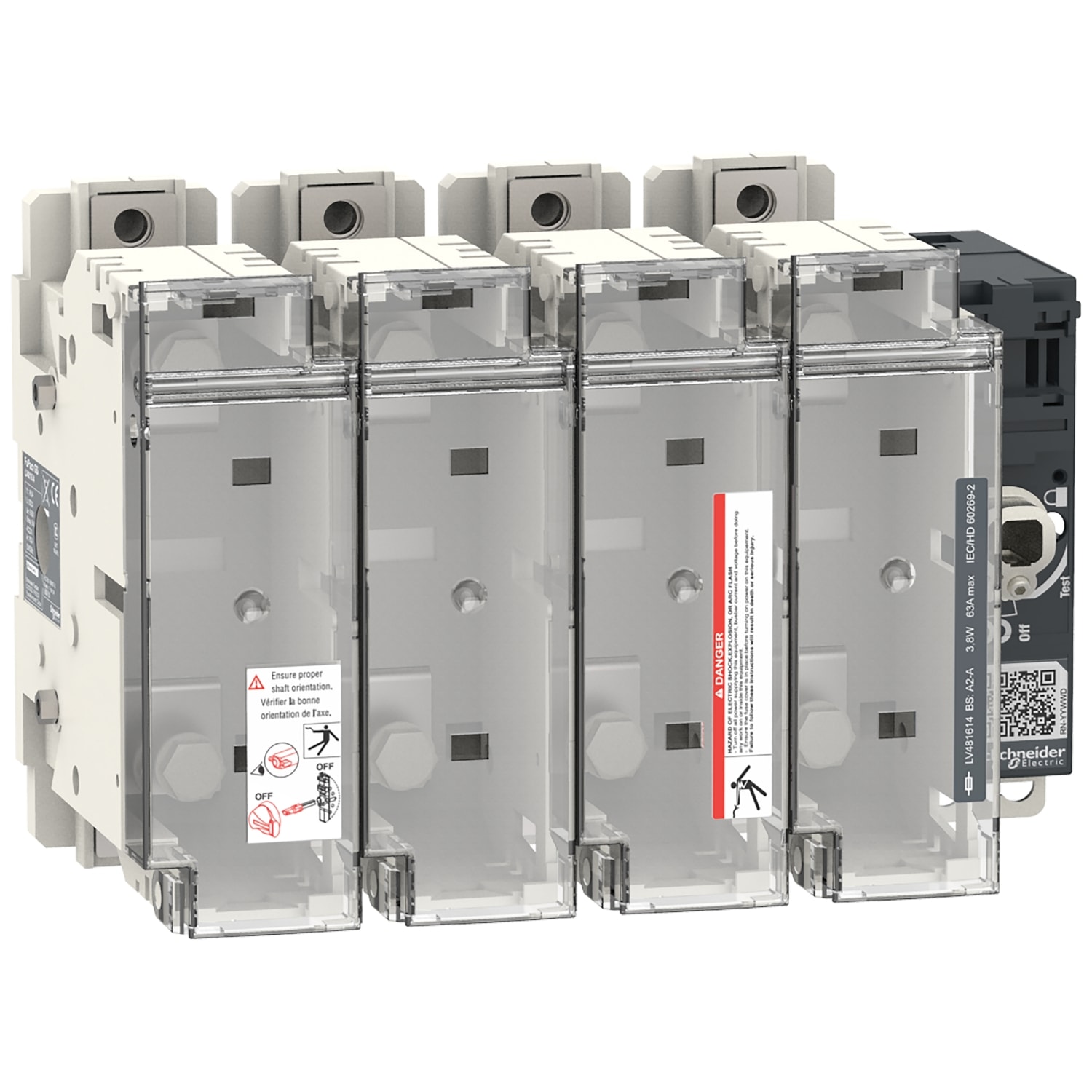 SCHNEIDER ELECTRIC - SNRLV481634 FUPACTGS BS160 4P A4 MAN. FRONT/LAT