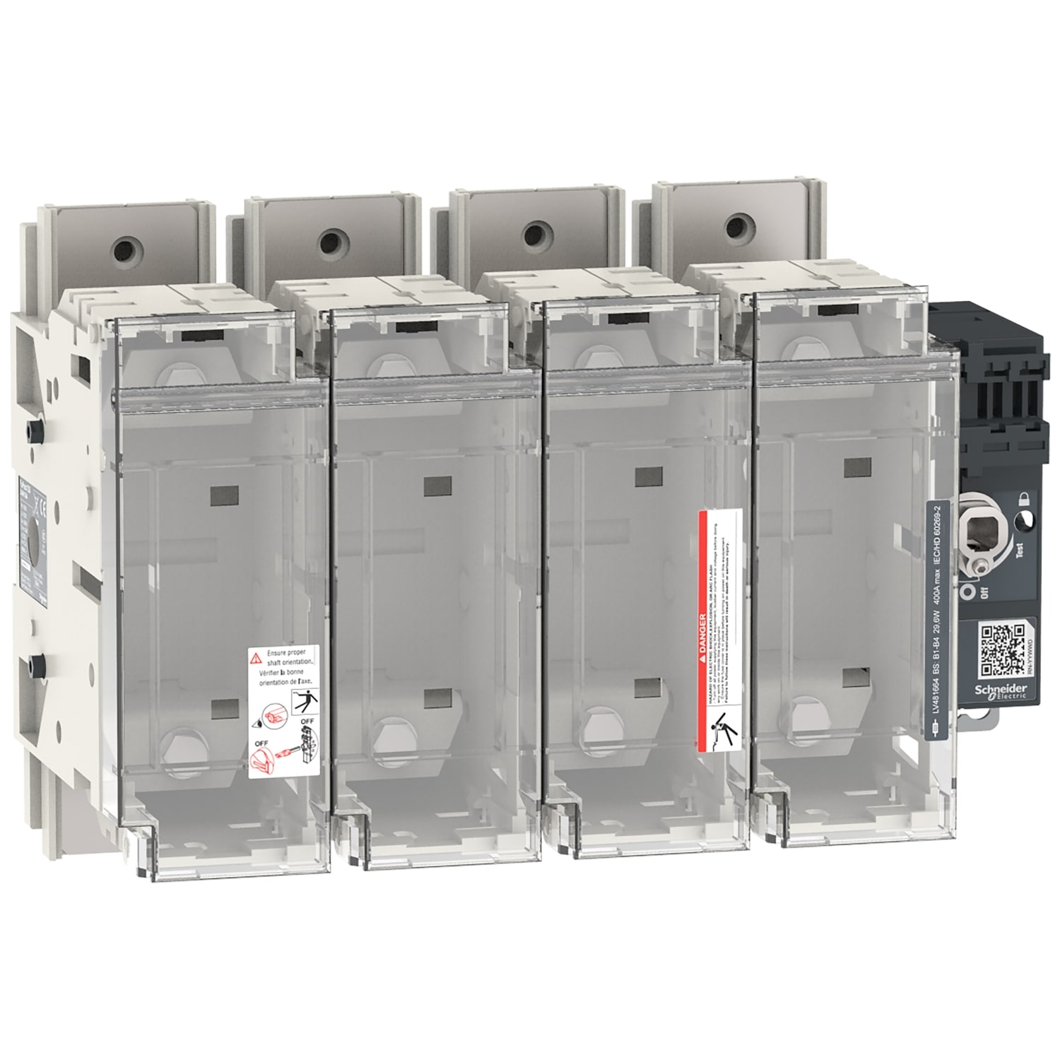 SCHNEIDER ELECTRIC - SNRLV481664 FUPACTGS BS400 4P B1/2/3/4 MAN.FRONT/LAT