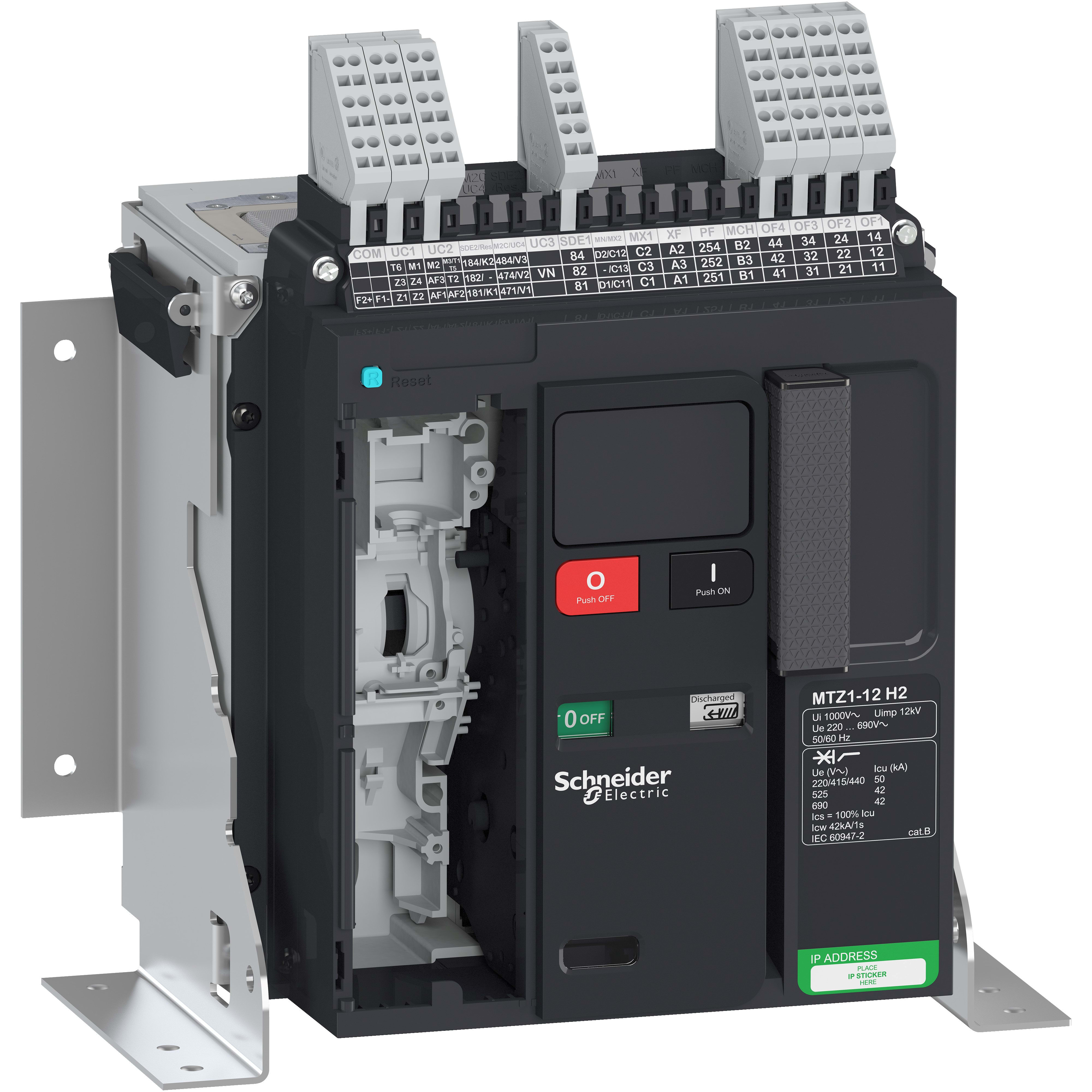 SCHNEIDER ELECTRIC - SNRLV847141 MTZ1 12 H2 3P FISSO SENZA MICROLOGIC
