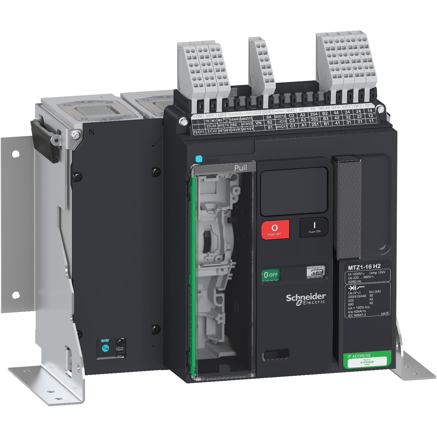 SCHNEIDER ELECTRIC - SNRLV847157 MTZ1 16 H2 4P FISSO SENZA MICROLOGIC