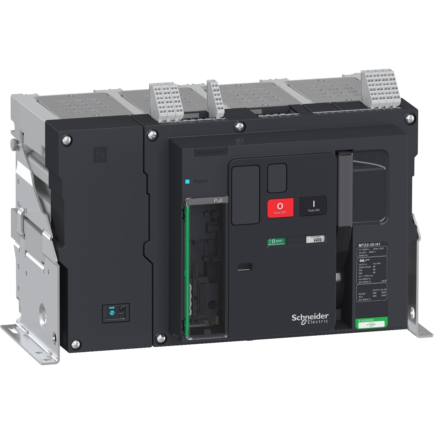 SCHNEIDER ELECTRIC - SNRLV848064 MTZ2 20 H1 4P FISSO SENZA MICROLOGIC