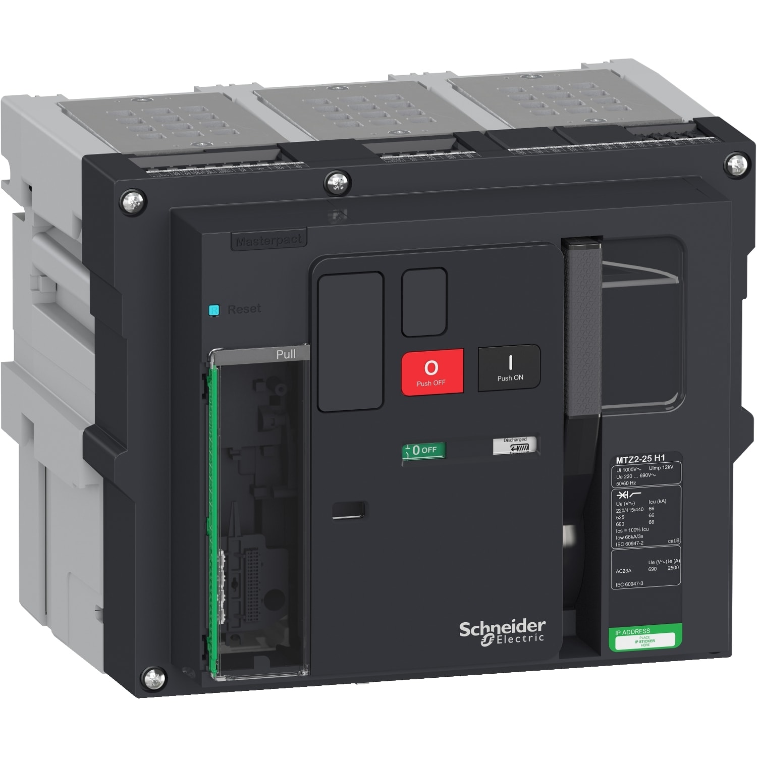 SCHNEIDER ELECTRIC - SNRLV848300 MTZ2 25 H1 3P ESTR SENZA MICROLOGIC