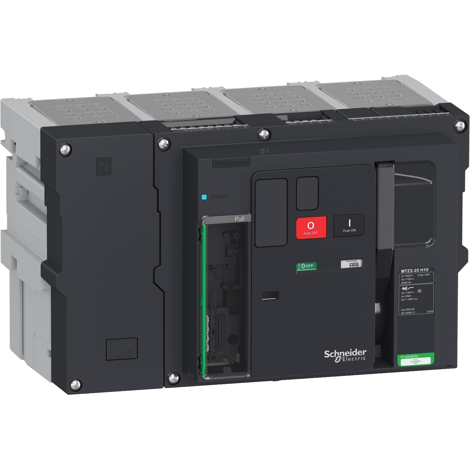 SCHNEIDER ELECTRIC - SNRLV848740 MTZ2 25 H10 4P ESTR SENZA MICROLOGIC