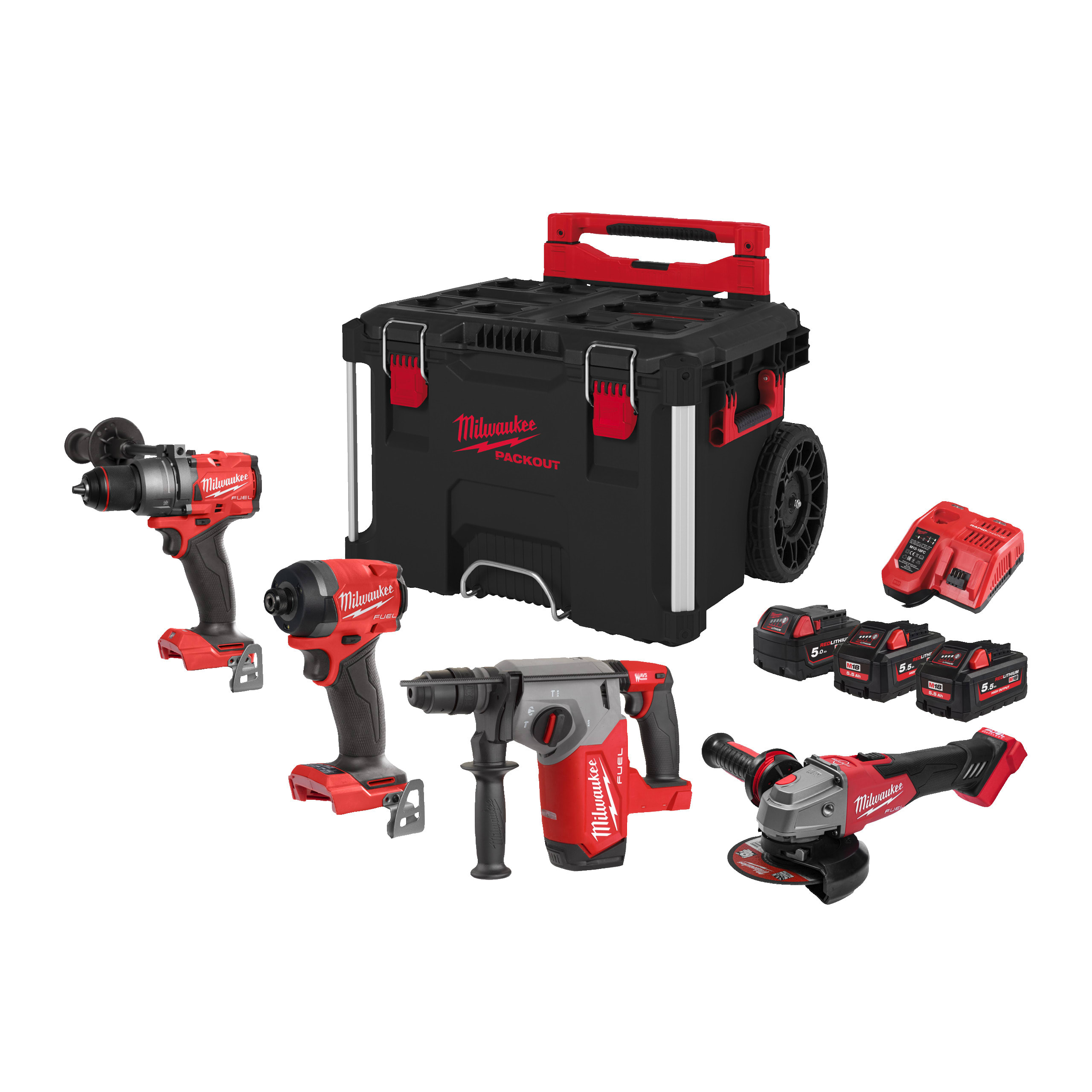MILWAUKEE - AEG - COP4933502049 M18 FPP4IT-553TBKIT 4 UTENS M18FID3