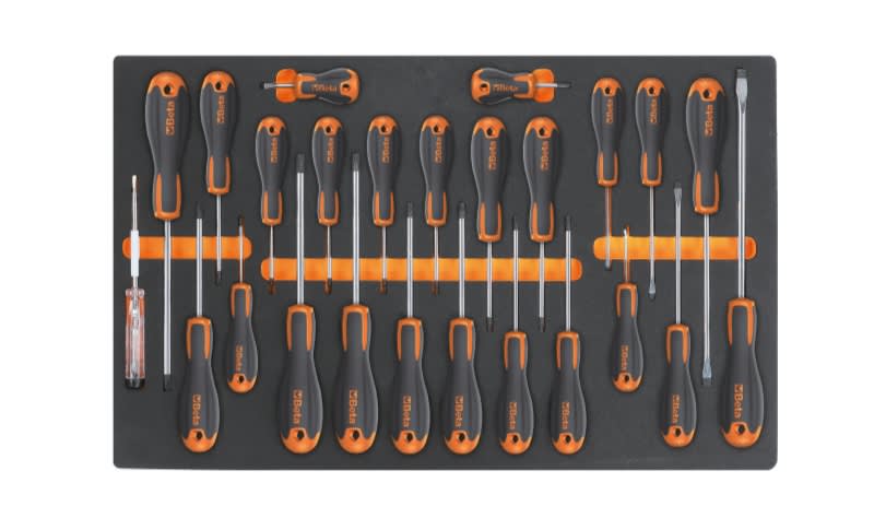 BM SPA - BMM024500213 Vassoio morbido in EVA giravite Beta Easy per viti lama piatta, Phillips® e Torx®