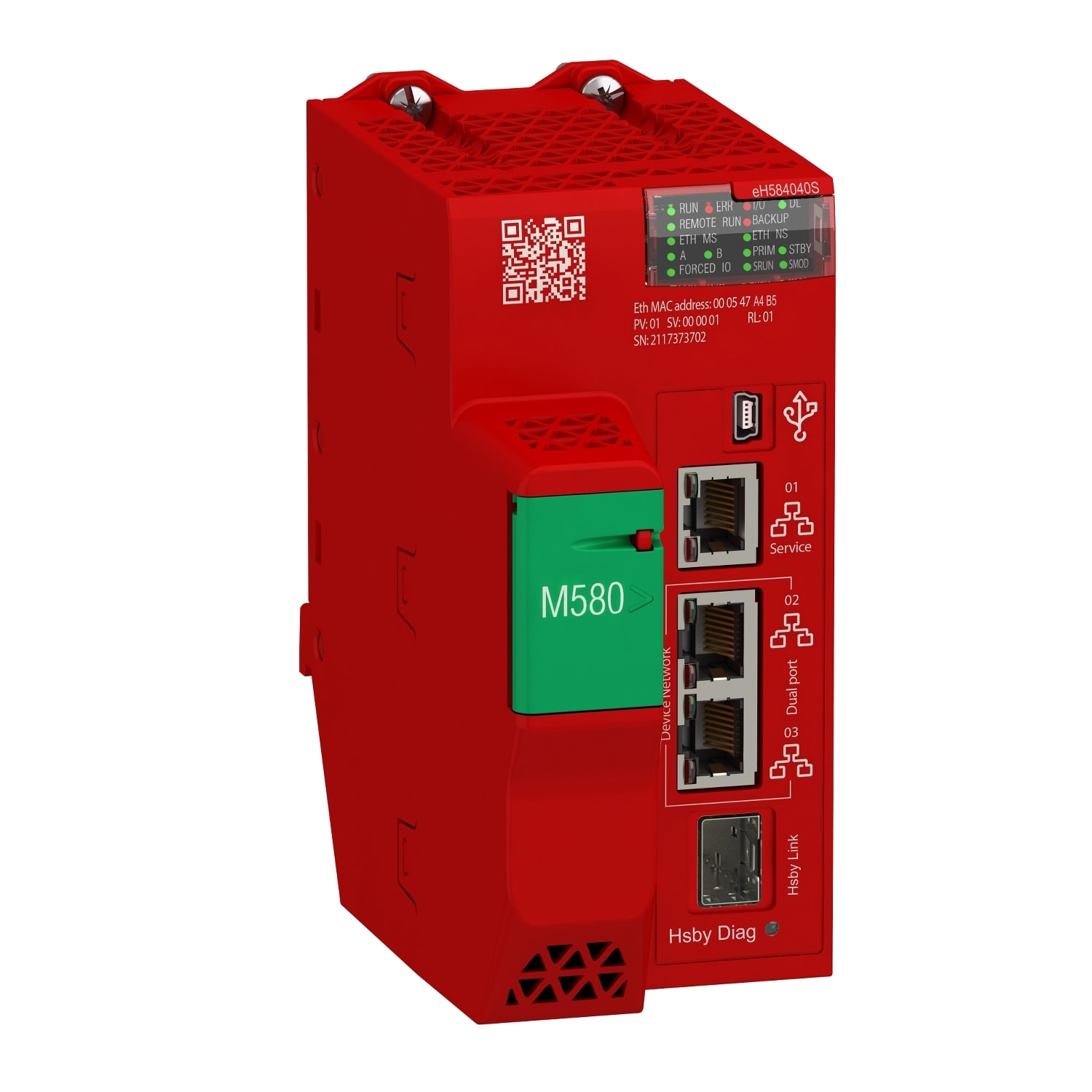 SCHNEIDER ELECTRIC - SNRBMEH584040S CPU HSBY M580S Medium Perf.