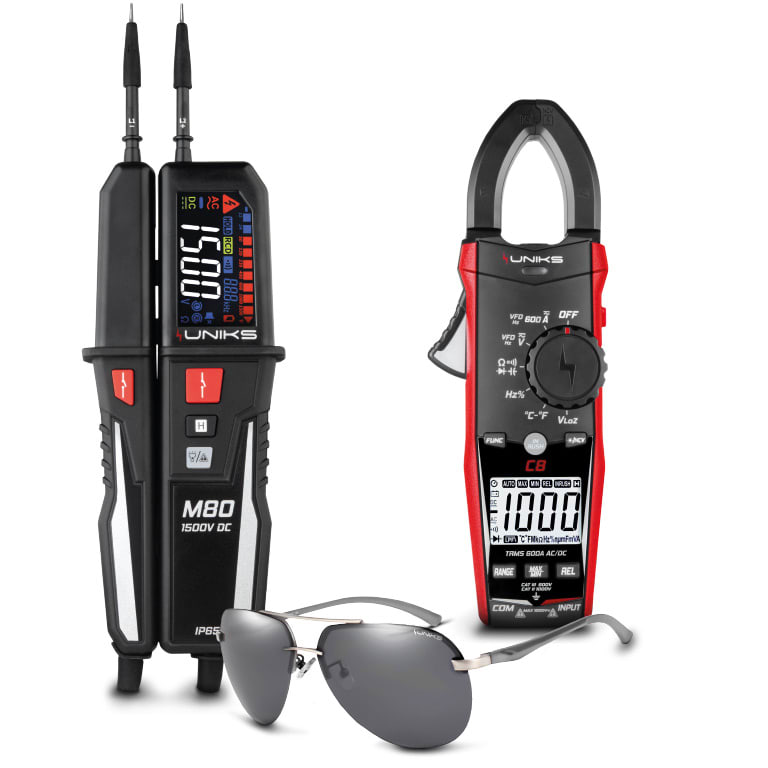 UNIKS SRL - UNKM80C8EDITION2 M80+C8(AC/DC600A AC/DC1000V CATIII 1000V
