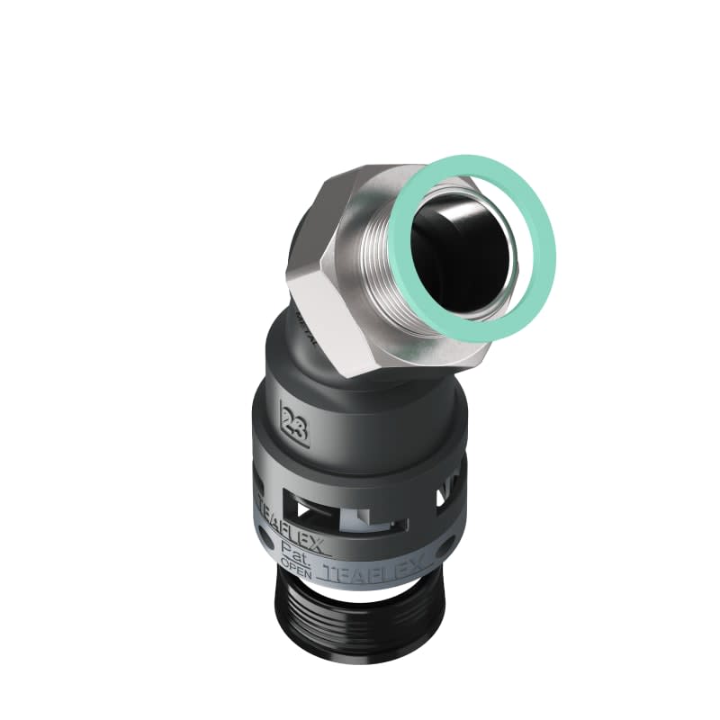 TEAFLEX - TEAM8BBF23M25 CURVA 45?IP68 BF23 M25  NERO