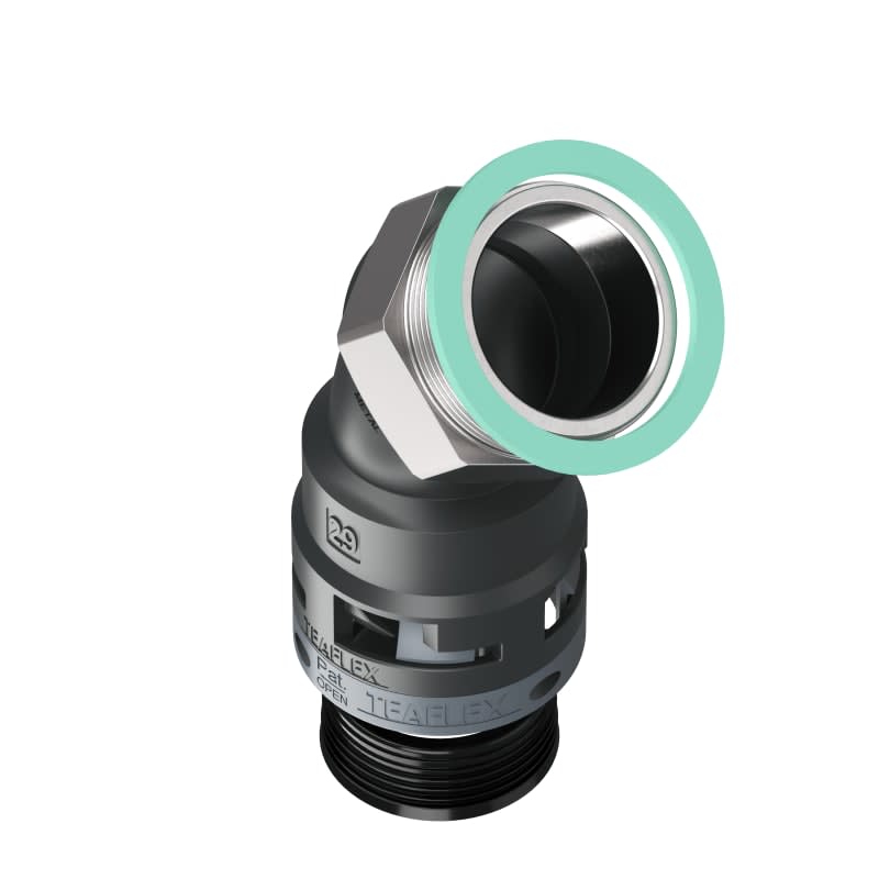 TEAFLEX - TEAM8BBF29M40 CURVA 45?IP68 BF29 M40 NERO