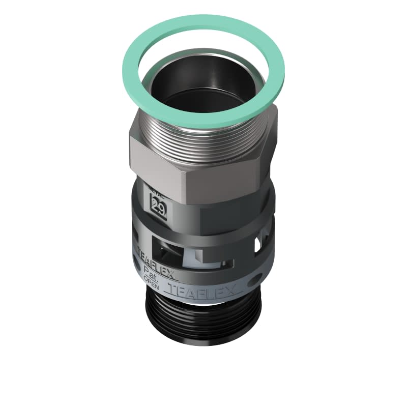 TEAFLEX - TEAM8BSM29M40 RACC.NERO   IP68 SM29  M40X1,5