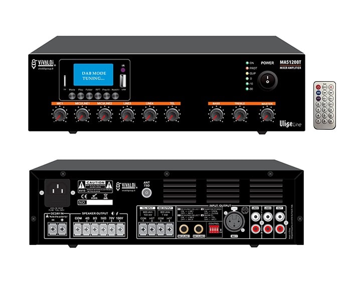 VIVALDI SRL - VILMA5120BT VIVALDI ULISSE_AMPL 120W FM+DAB+USB+BT