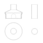 MARECO LUCE SRL - MAO450-70000007 CONTROCASSA CILINDRICA LIRA 40 / LIRA 42