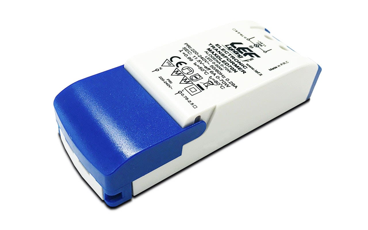 LEF LIGHTING SRL - LEFMAXDLED70N TRASF. EL. 12VAC ALO 1-70W / LED 1-50W