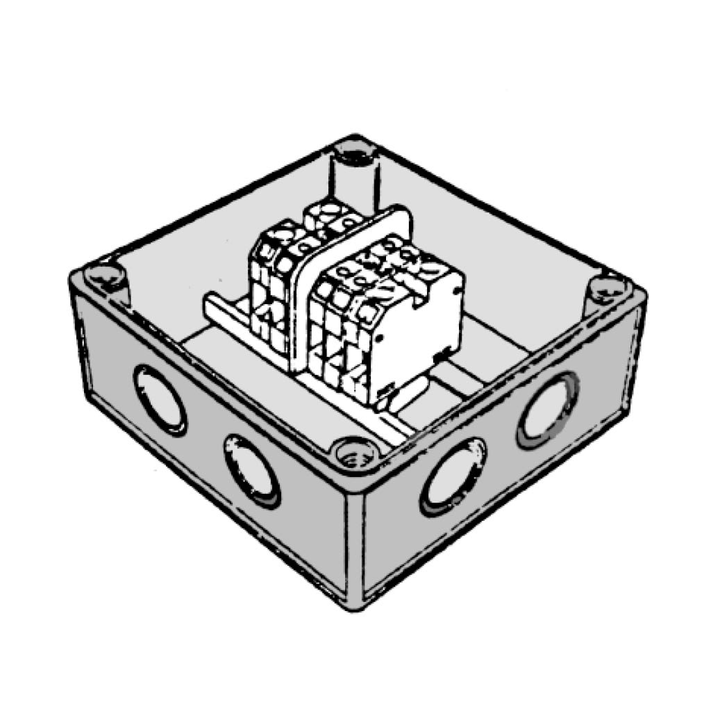 RAYTECH SRL - RYTMCASG-TEC MCA-SG CASSETTA CON MORSETTIERA