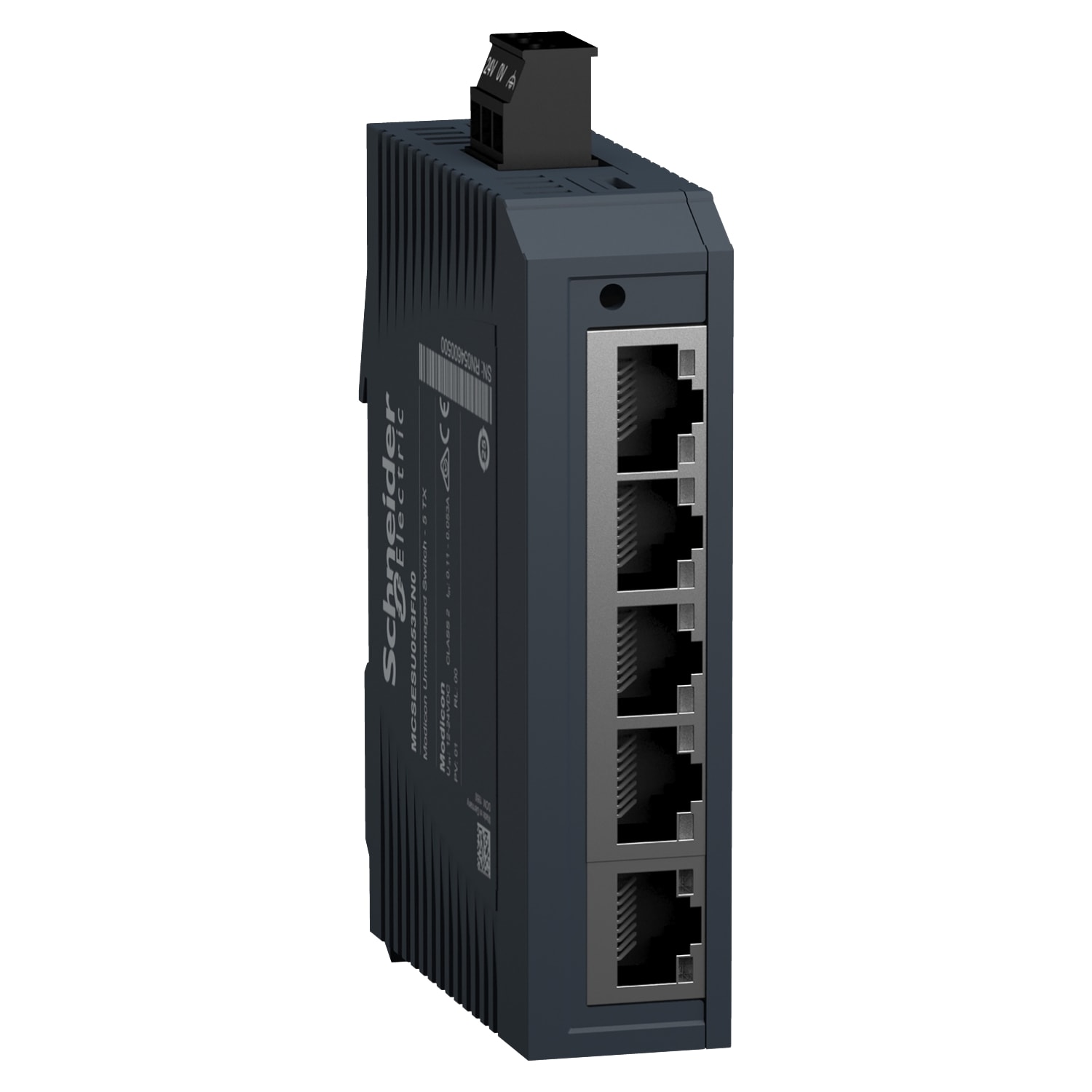 SCHNEIDER ELECTRIC - SNRMCSESU053FN0 switch di rete, Modicon Networking, standard non gestito, 5 porte per rame