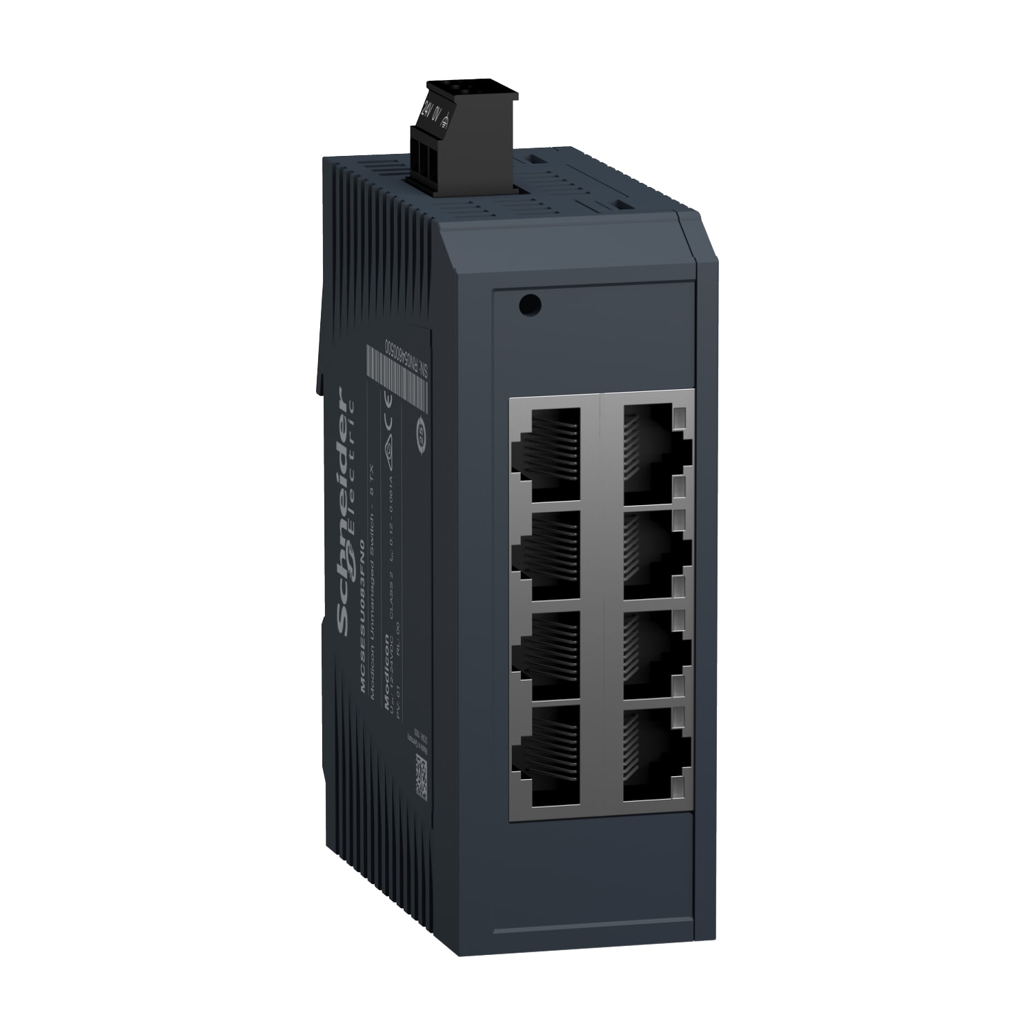 SCHNEIDER ELECTRIC - SNRMCSESU083FN0 switch di rete, Modicon Networking, standard non gestito, 8 porte per rame