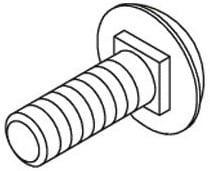 DIETZEL - DIE077598 Rundkopfschraube, mit kurzem Vierkant, A