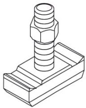 DIETZEL - DIE077697 Hammerkopfschraube, A 8 mm, 40 mm, galv