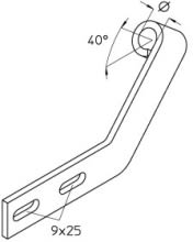 DIETZEL - DIE077760 Konsoladapter,Brandschutz,40A^,A13mm,in