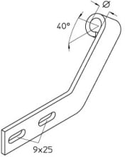 DIETZEL - DIE077760 Konsoladapter,Brandschutz,40A^,A13mm,in