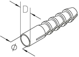 DIETZEL - DIE077763 KunststoffdA1/4bel, A 10 mm, 80 mm
