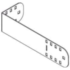 DIETZEL - DIE078452 Rinnenabschlussblech, 600x85 mm, inkl. 2
