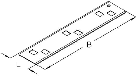 DIETZEL - DIE014144 Verbindungsblech, 255x70 mm, sendzimir-f