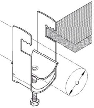 DIETZEL - DIE079500 Kabelschelle, fA1/4r A 40-44 mm, Flachp