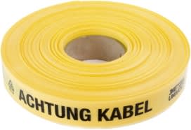 DIETZEL - DIE036673 PE-Leitungswarnband, 40x0,15 mm, -ACHTUN