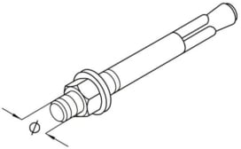 DIETZEL - DIE040091 SpreizdA1/4bel, A 8 mm, 0-10 mm, galvan