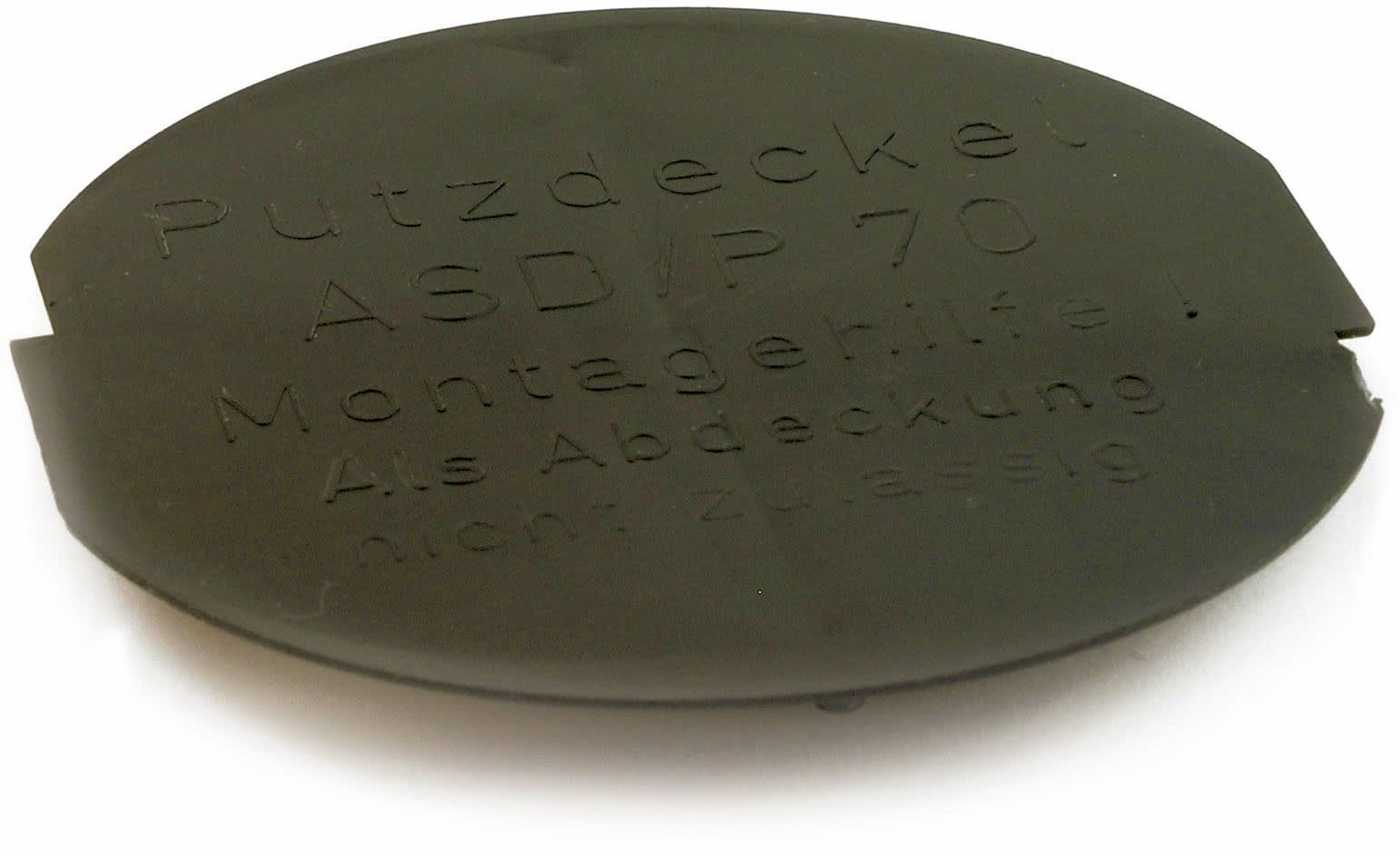 DIETZEL - DIE000832 Putzdeckel, A 70 mm, Polystyrol, schwar