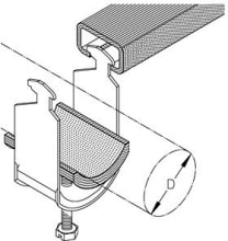 DIETZEL - DIE062069 Kabelschelle,f. A64-70mm,C-Profil,Schli