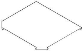 DIETZEL - DIE078458 Rinnenabzweigdeckel, 400 mm, Edelstahl (