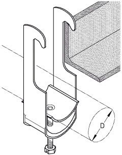 DIETZEL - DIE079475 Kabelschelle, fA1/4r A 8-12 mm, Winkelp
