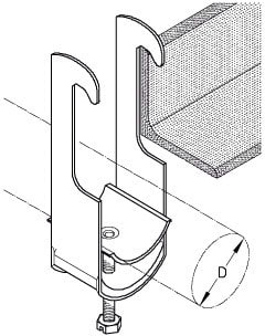 DIETZEL - DIE079475 Kabelschelle, fA1/4r A 8-12 mm, Winkelp