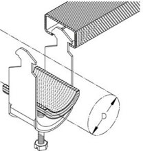 DIETZEL - DIE079438 Kabelschelle, fA1/4r A 8-12mm, C-Profil