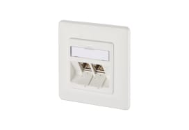 Metz - MEZ1309121002-E E-DATmodul Datendose Kat.6A 2xRJ45 UP RA