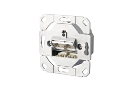 Metz - MEZ1307381200-I Datendose Kat.6 2xRJ45 UP0 LSA+ ohne Abd